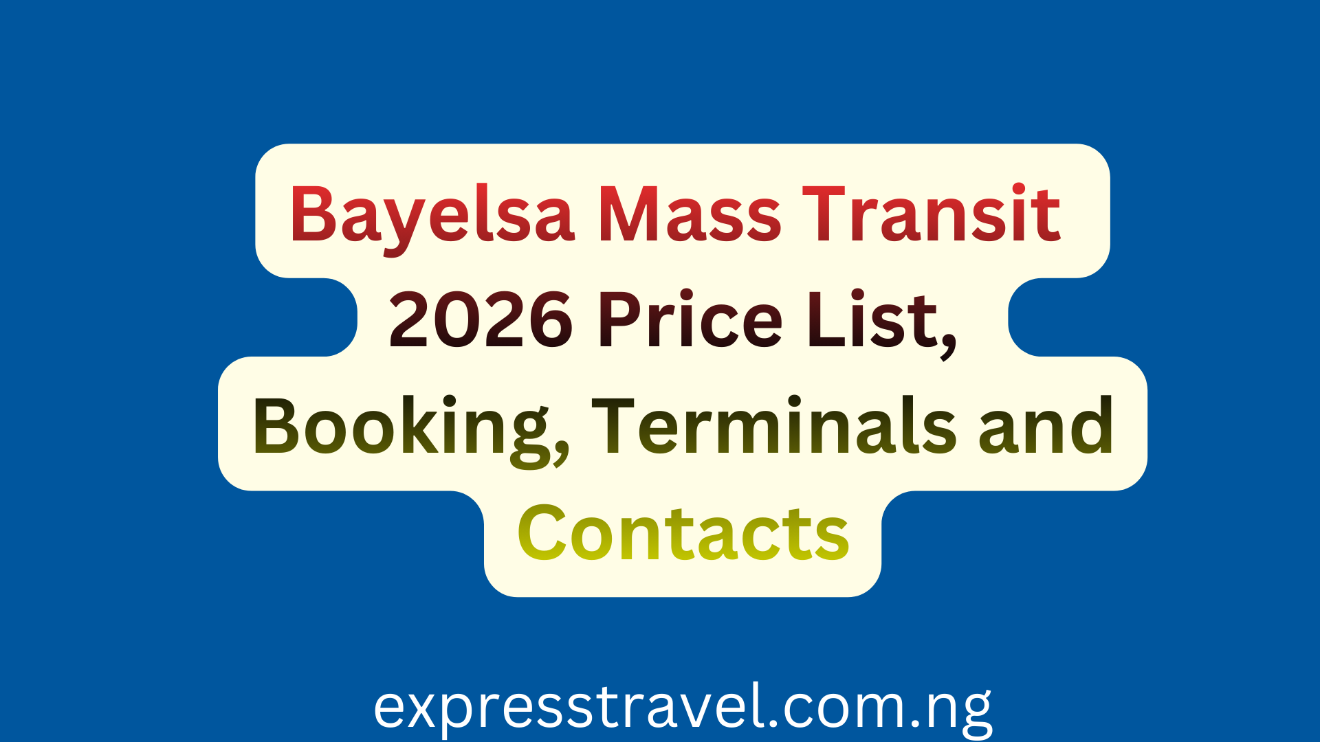 Bayelsa Mass Transit