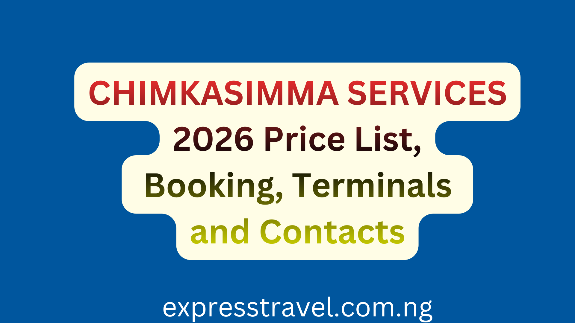 CHIMKASIMMA SERVICES